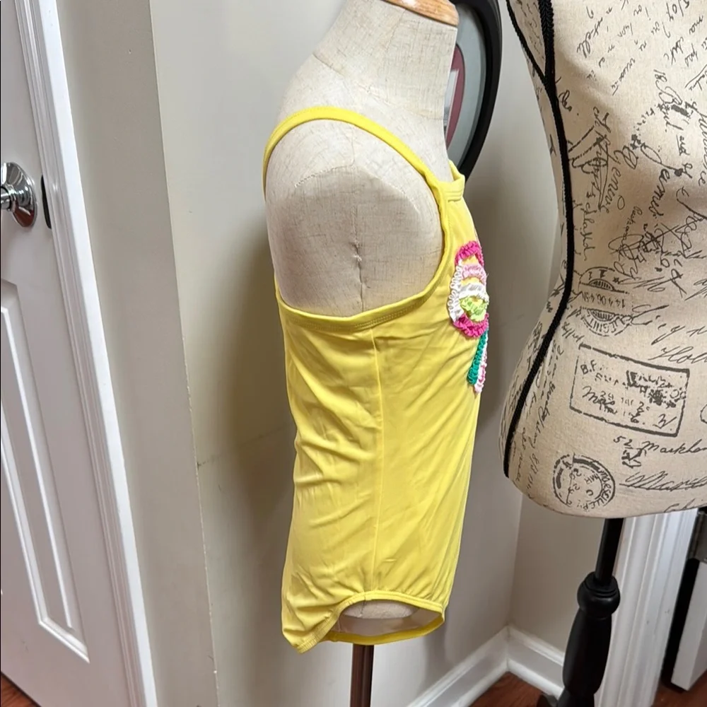 🩱Gymboree Girls Yellow Butterfly Kids Swimsuit One-Piece Bathing Suit Swim